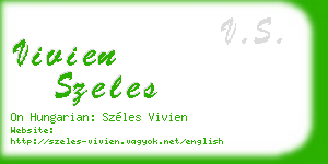 vivien szeles business card