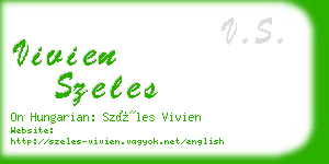 vivien szeles business card